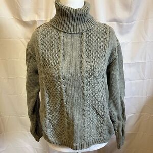 Scott Olive Green Turtleneck Sweater